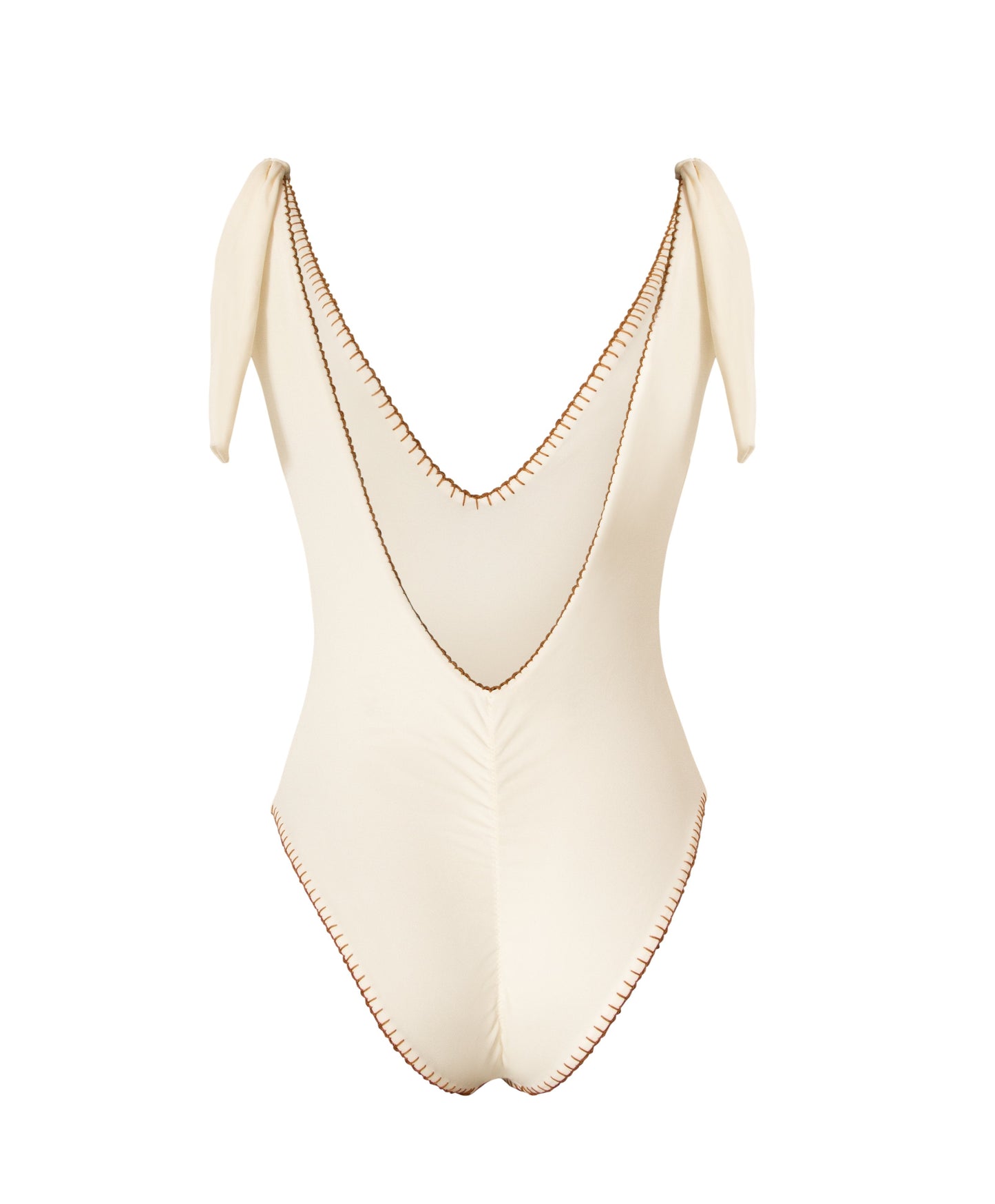 Ivory Shoulder knot one piece