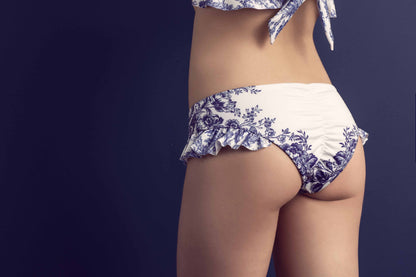 Chinoiserie Side Flounced Bottom