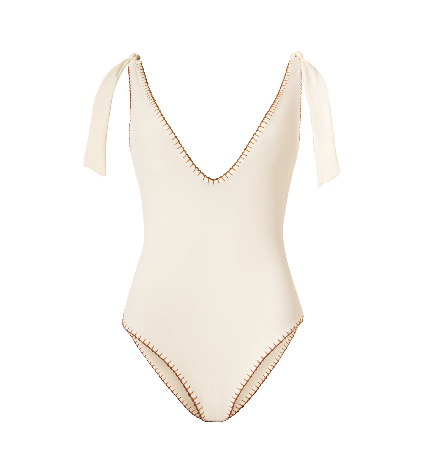 Ivory Shoulder knot one piece