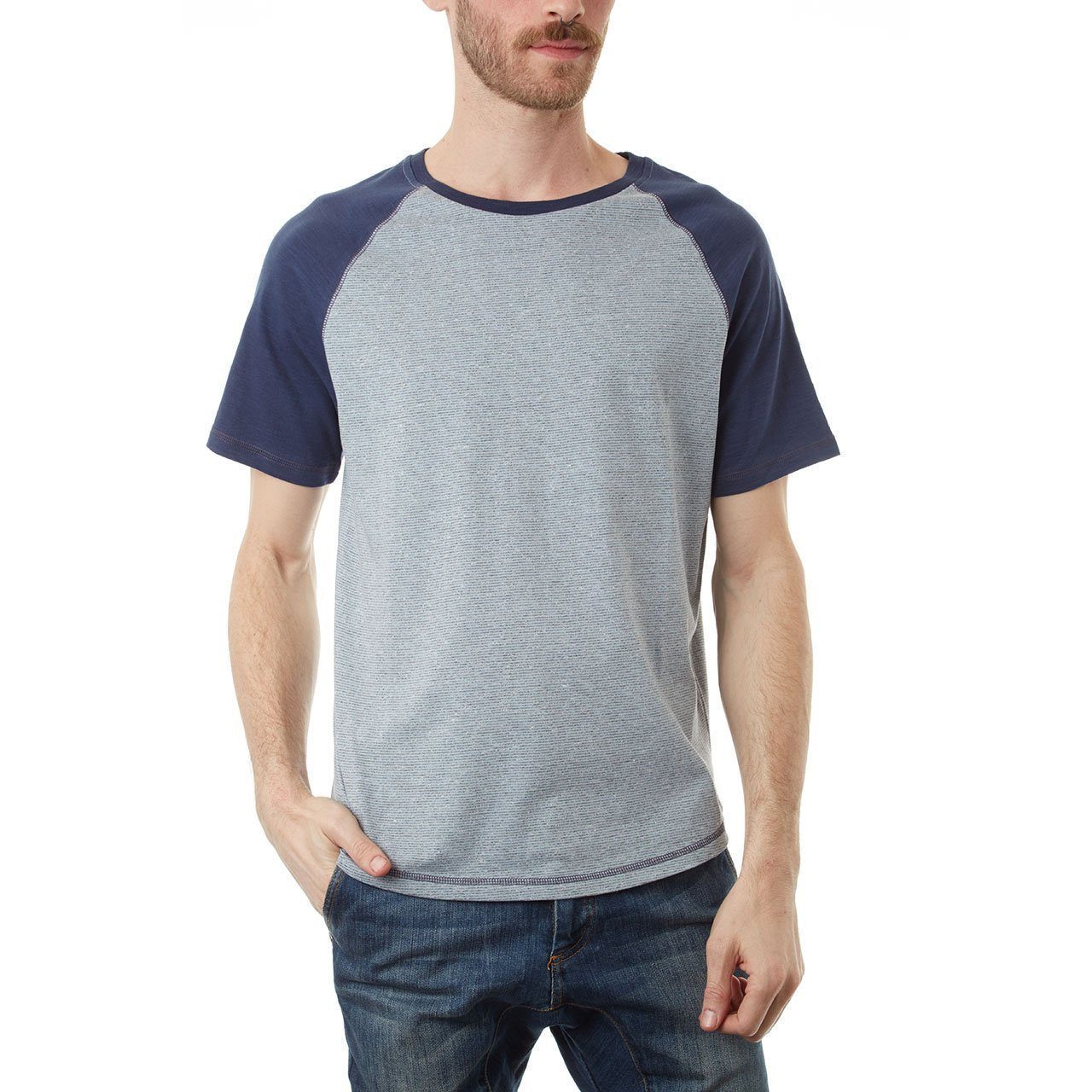 Curved Hem, Top - Josiah Curved Hem Raglan Tee