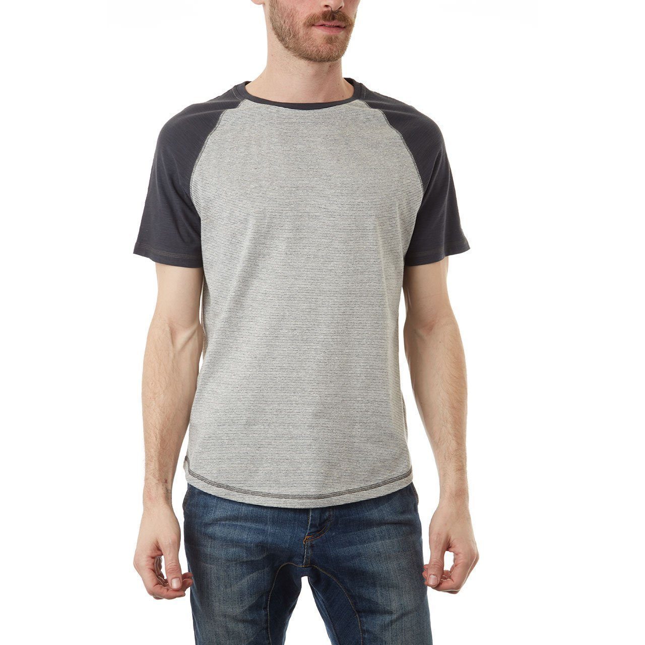 Curved Hem, Top - Josiah Curved Hem Raglan Tee