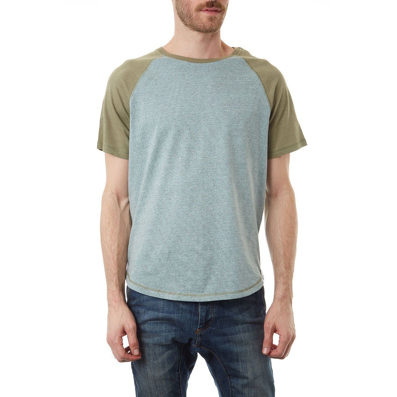 Curved Hem, Top - Josiah Curved Hem Raglan Tee