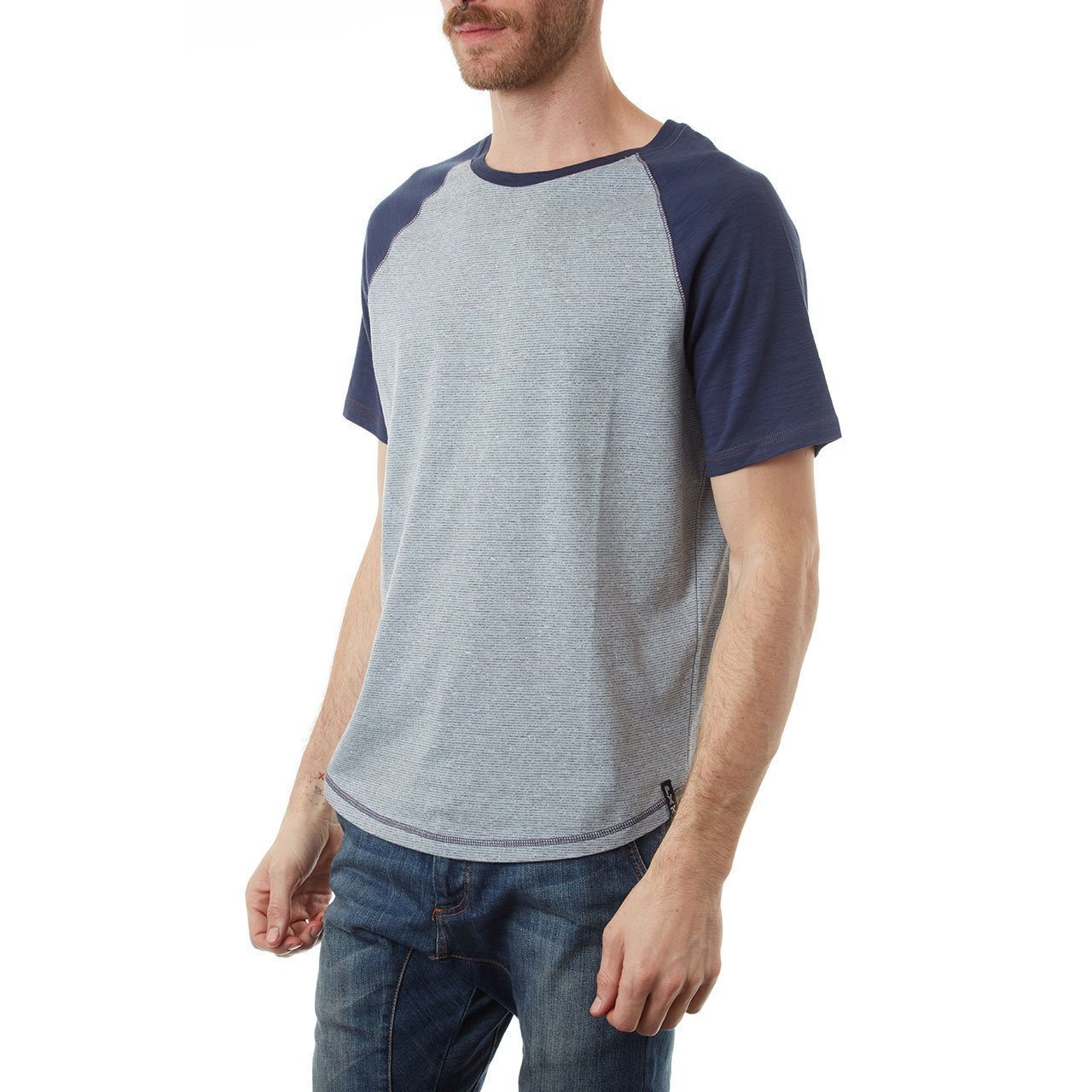 Curved Hem, Top - Josiah Curved Hem Raglan Tee