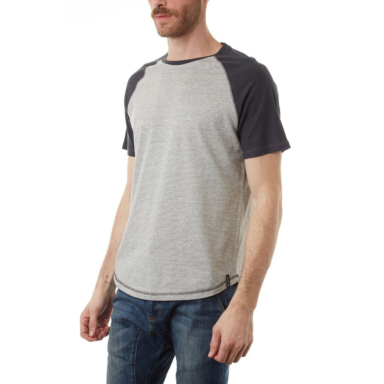 Curved Hem, Top - Josiah Curved Hem Raglan Tee