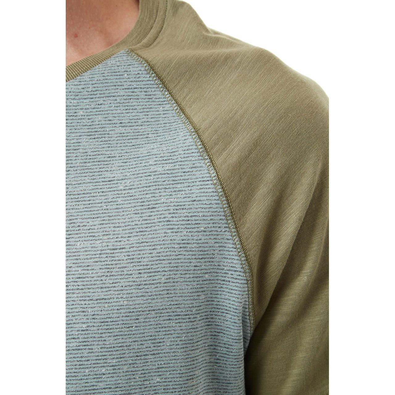 Curved Hem, Top - Josiah Curved Hem Raglan Tee